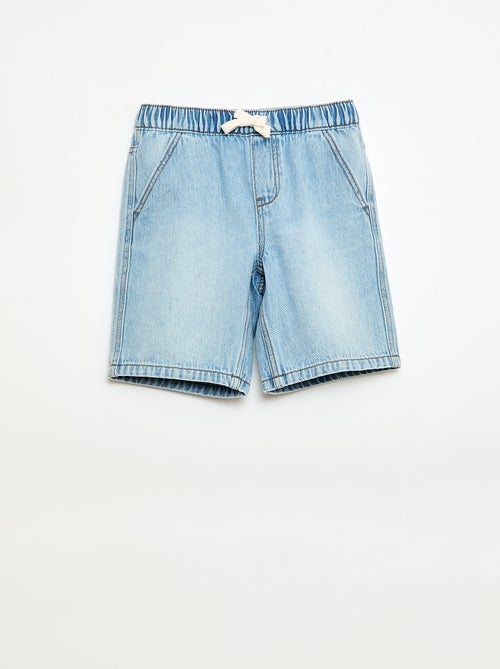 Elasticated Denim Shorts - Kiabi