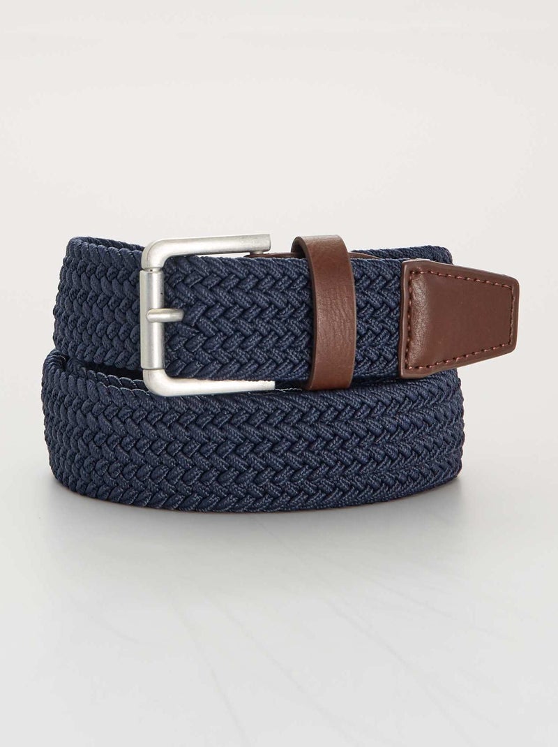 Elastischer Flechtgürtel Blau - Kiabi