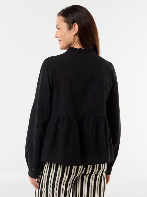 Embroidered Cotton Gauze Maternity Blouse - Kiabi