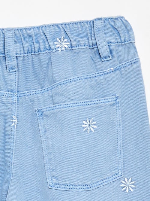 Embroidered Denim Pants - Kiabi