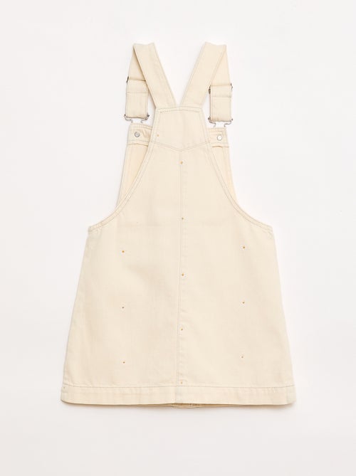 Embroidered Floral Short Overalls - Kiabi