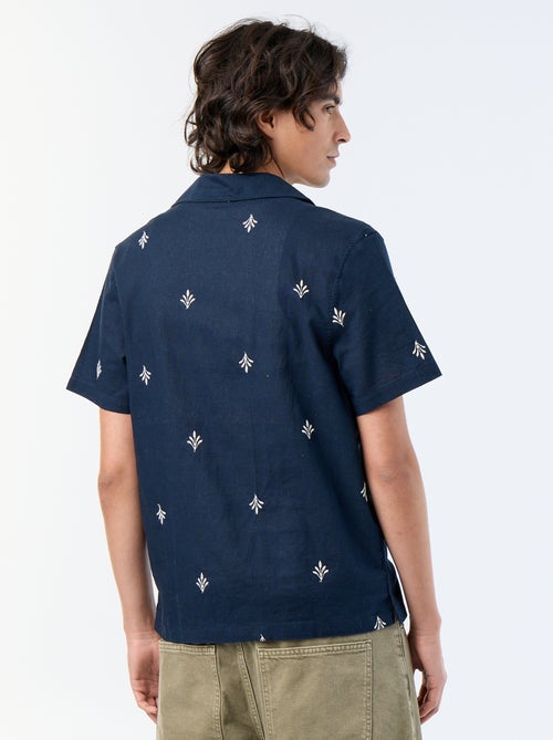 Embroidered Short-Sleeved Shirt - Kiabi