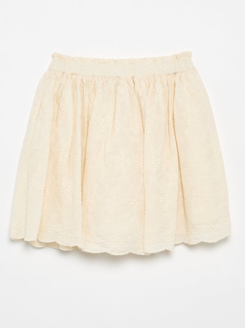 Embroidered skirt - Kiabi