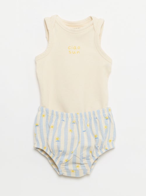 Ensemble 2 pièces - body + short - Kiabi