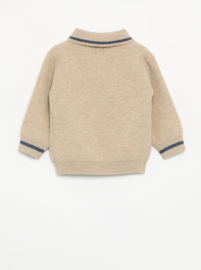 Ensemble 2 pièces - Pull + legging Beige - Kiabi