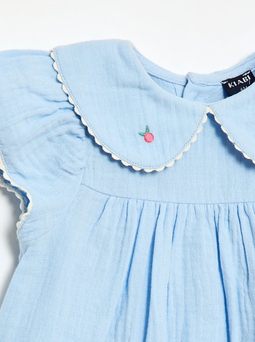 Ensemble 2 pièces - Robe à manches courtes + culotte - Kiabi