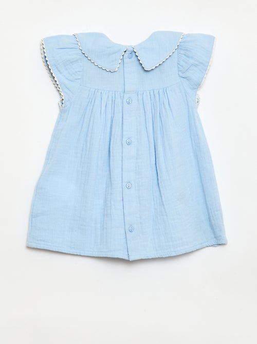 Ensemble 2 pièces - Robe à manches courtes + culotte - Kiabi