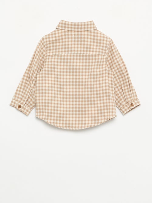 Ensemble 2 pièces - Salopette longue + Chemise à manches longues - Kiabi