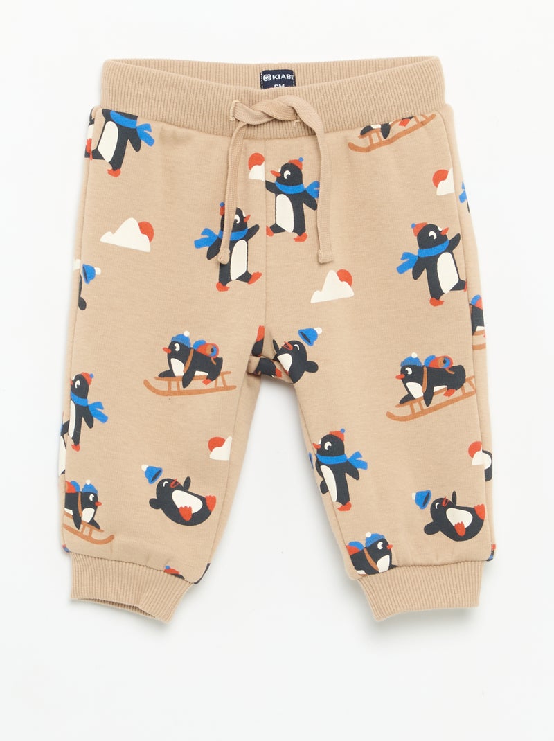Ensemble 2 pièces - Sweat + pantalon Beige - Kiabi