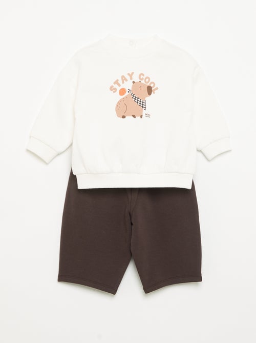 Ensemble 2 pièces - Sweat + pantalon - Kiabi