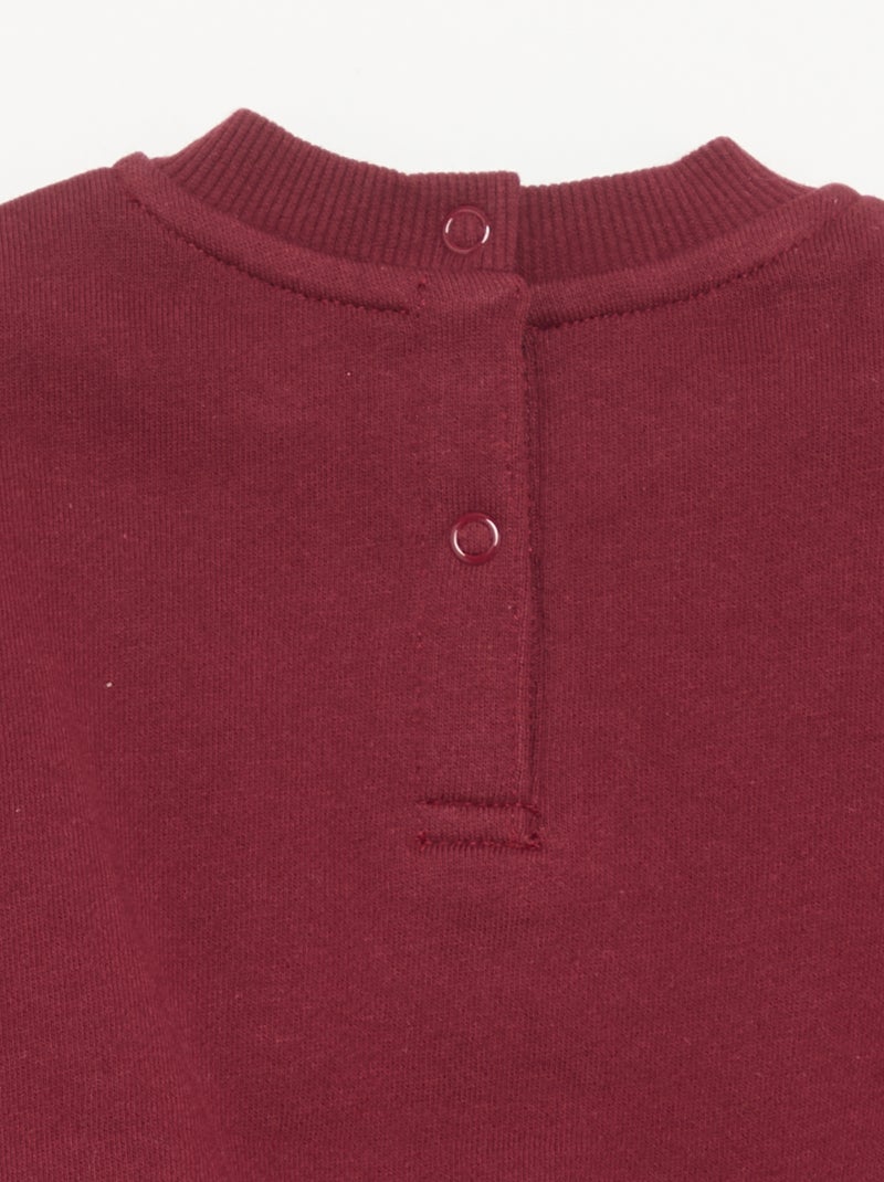 Ensemble 2 pièces - Sweat + pantalon Bordeaux - Kiabi