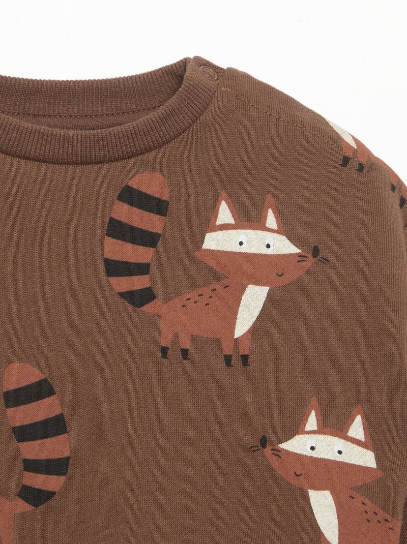 Ensemble 2 pièces - Sweat + pantalon de jogging Marron - Kiabi