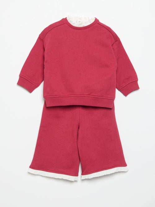 Ensemble 2 pièces - Sweat + pantalon large - Kiabi