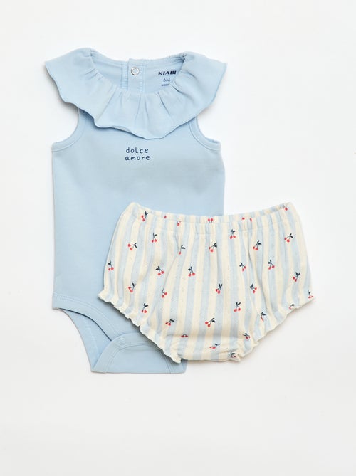 Ensemble 2 pièces body + culotte - Kiabi