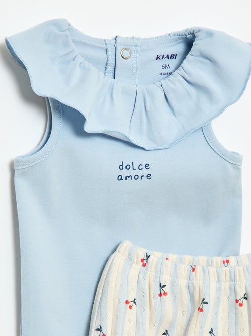 Ensemble 2 pièces body + culotte - Kiabi