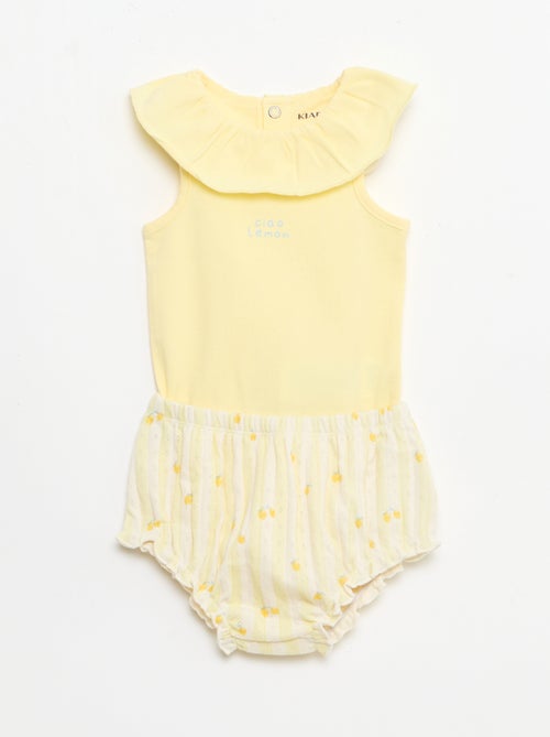 Ensemble 2 pièces body + culotte - Kiabi