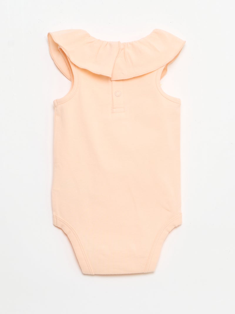 Ensemble 2 pièces body + culotte Rose - Kiabi
