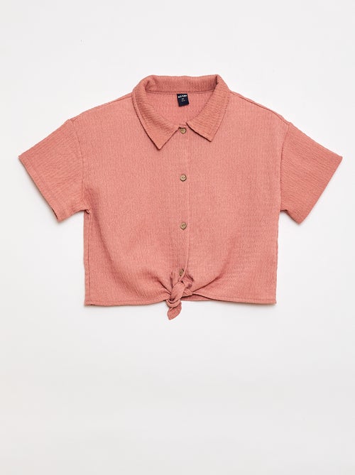 Ensemble 2 pièces chemise + pantalon large - Kiabi