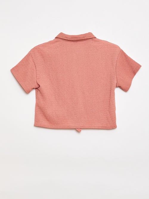 Ensemble 2 pièces chemise + pantalon large - Kiabi