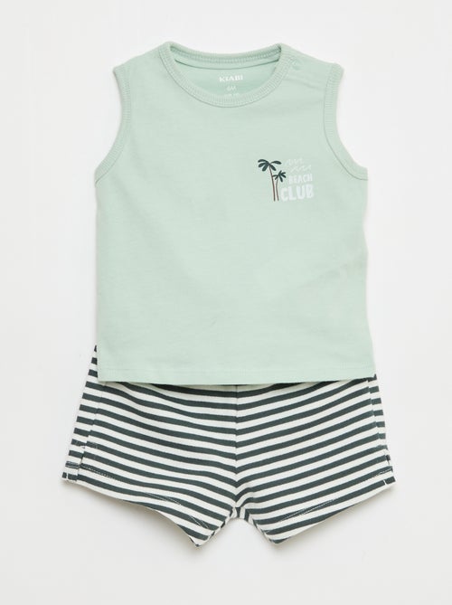 Ensemble 2 pièces débardeur + short - Kiabi