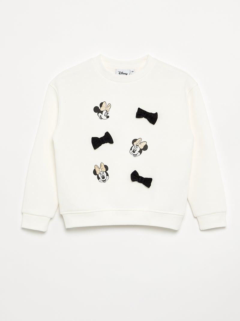 Ensemble 2 pièces 'Disney' 'Minnie' -  Sweat + legging Blanc - Kiabi