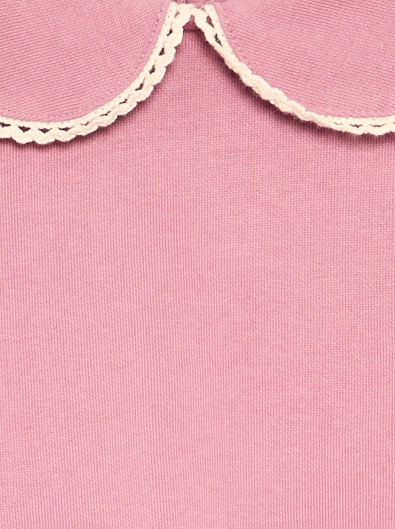 Ensemble 2 pièces en polaire - Sweat + pantalon Rose - Kiabi