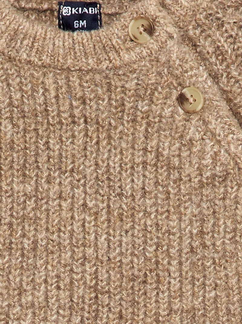 Ensemble 2 pièces en tricot - pull + legging Beige - Kiabi