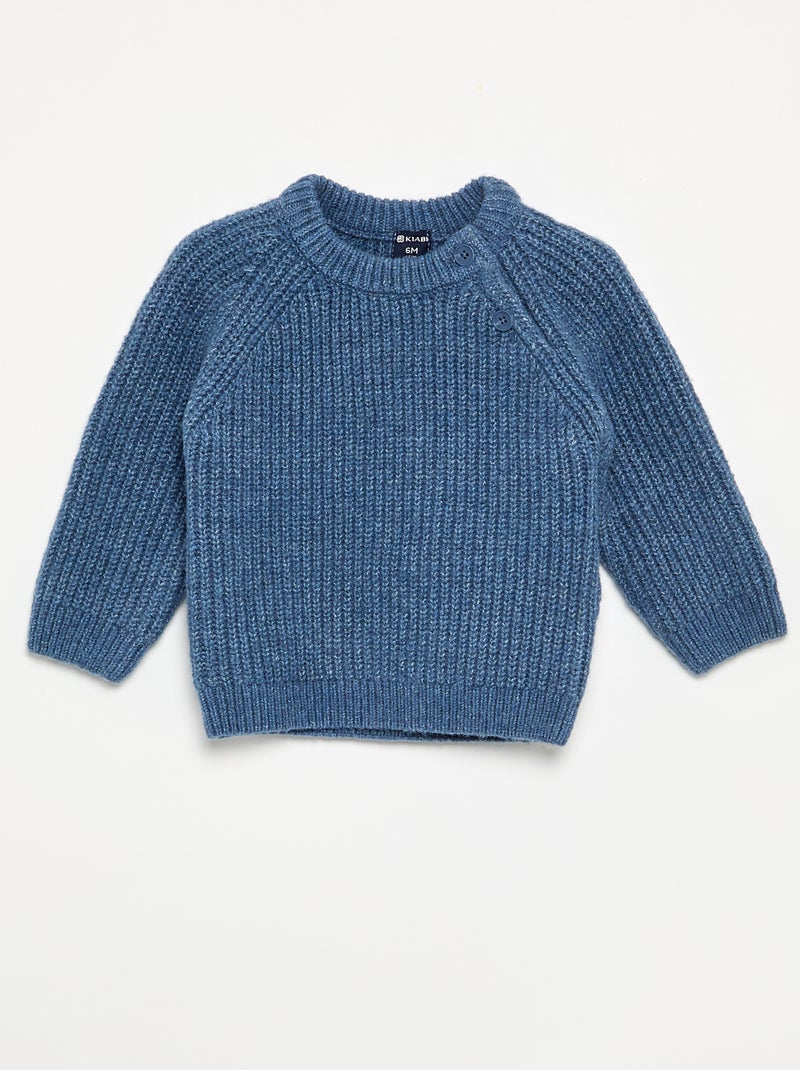 Ensemble 2 pièces en tricot - pull + legging Bleu - Kiabi