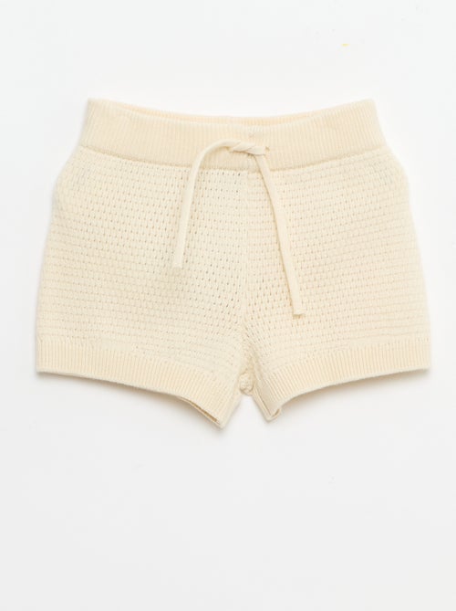 Ensemble 2 pièces en tricot - T-shirt polo + short - Kiabi