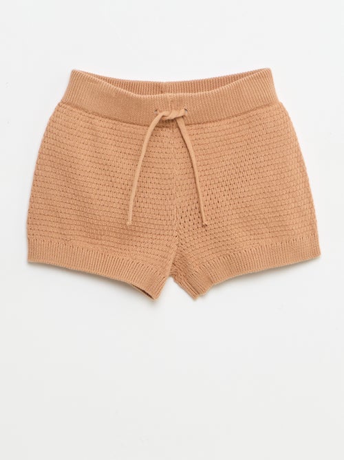 Ensemble 2 pièces en tricot - T-shirt polo + short - Kiabi