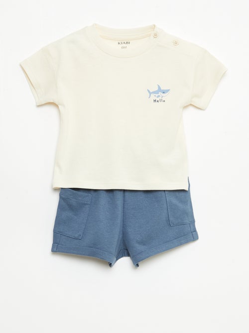 Ensemble 2 pièces short + T-shirt - Kiabi