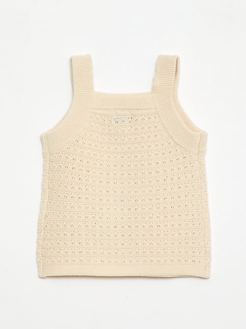 Ensemble 2 pièces short + T-shirt en crochet - Kiabi