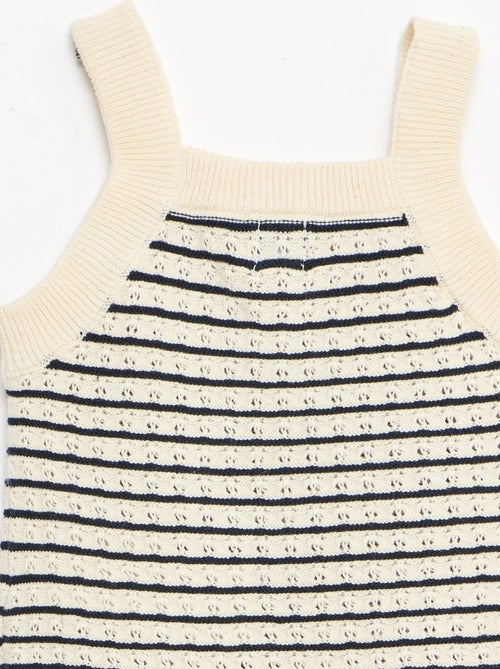 Ensemble 2 pièces short + T-shirt en crochet - Kiabi