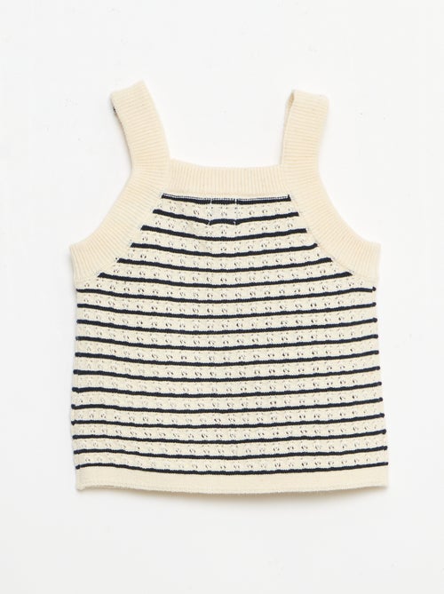 Ensemble 2 pièces short + T-shirt en crochet - Kiabi