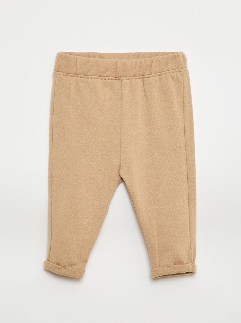 Ensemble 2 pièces sweat + pantalon Beige - Kiabi