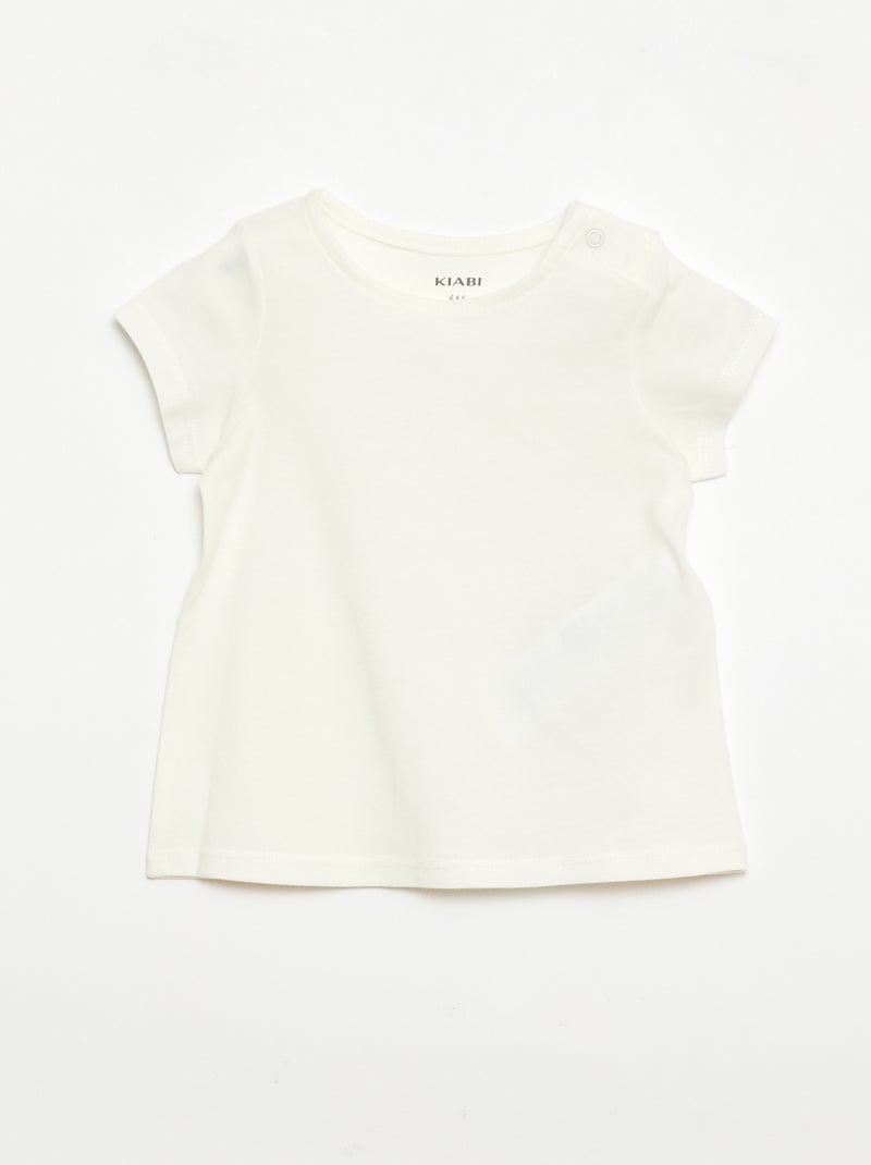 Ensemble 2 pièces T-shirt + combishort Rose - Kiabi