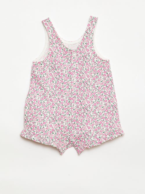 Ensemble 2 pièces T-shirt + combishort - Kiabi