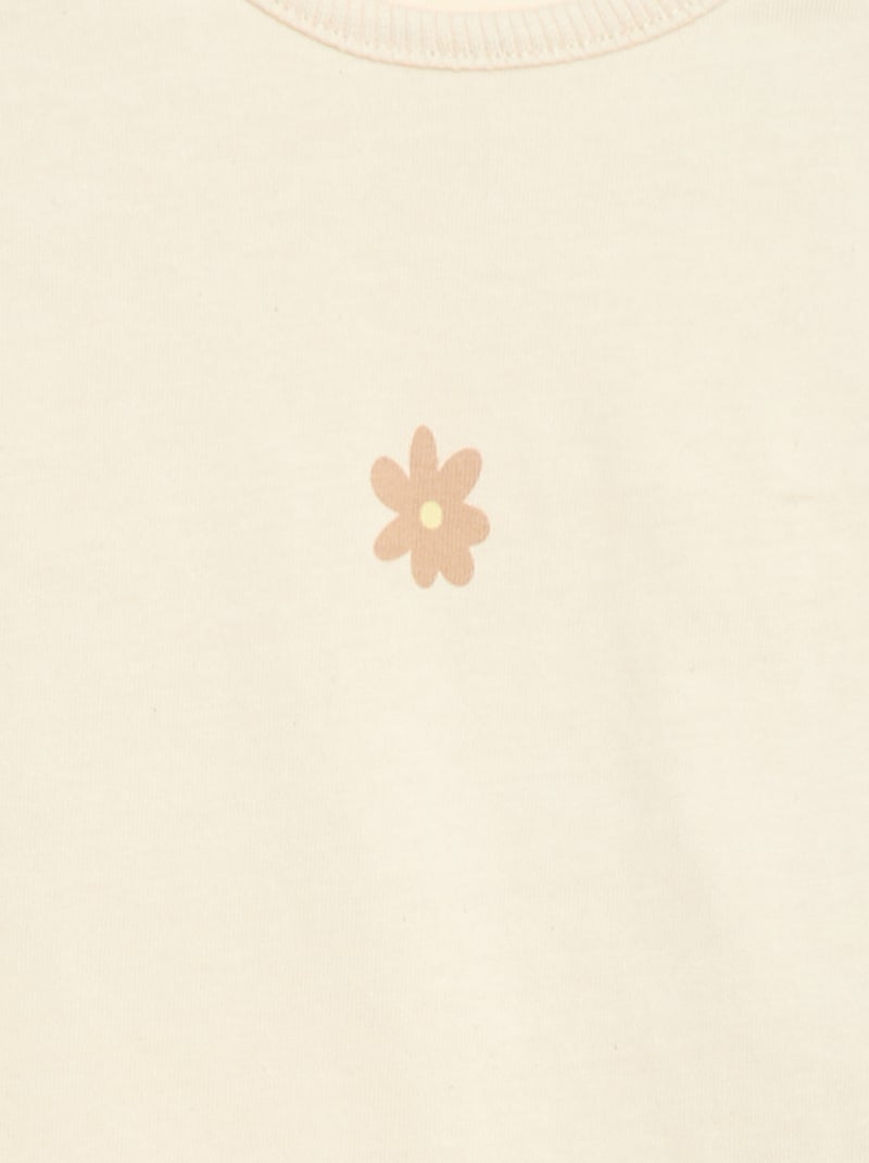 Ensemble 2 pièces T-shirt + legging Beige - Kiabi