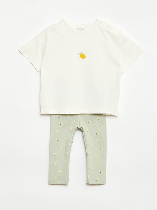 Ensemble 2 pièces T-shirt + legging - Kiabi