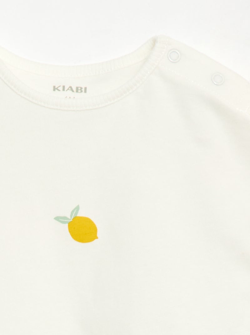 Ensemble 2 pièces T-shirt + legging Jaune - Kiabi