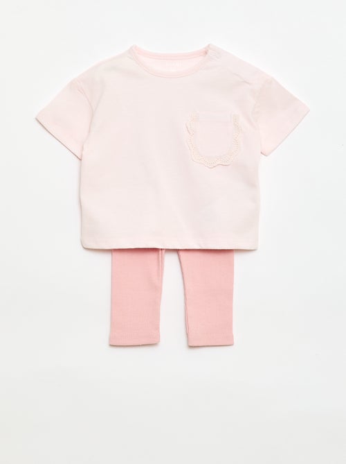 Ensemble 2 pièces T-shirt + legging - Kiabi
