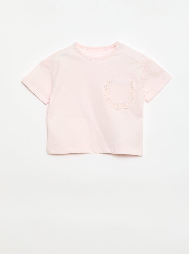 Ensemble 2 pièces T-shirt + legging Rose - Kiabi