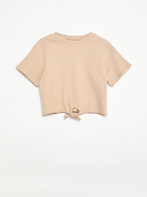 Ensemble 2 pièces T-shirt + pantalon forme flare - Kiabi