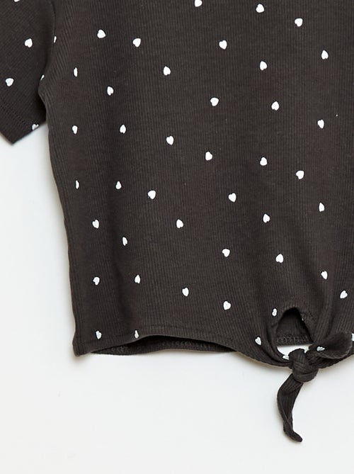 Ensemble 2 pièces T-shirt + pantalon forme flare - Kiabi