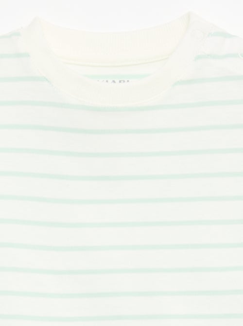 Ensemble 2 pièces T-shirt + salopette short - Kiabi