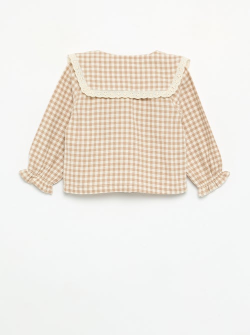 Ensemble 3 pièces - Barboteuse + blouse + paire de collants - Kiabi
