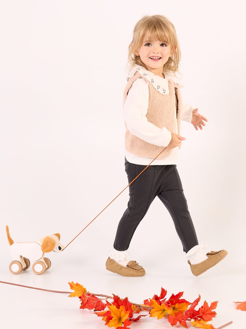 Ensemble 3 pièces - Gilet sans manches + T-shirt + pantalon Blanc - Kiabi