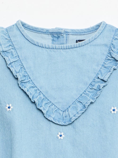 Ensemble 3 pièces  barboteuse + chapeau + chaussettes - Kiabi