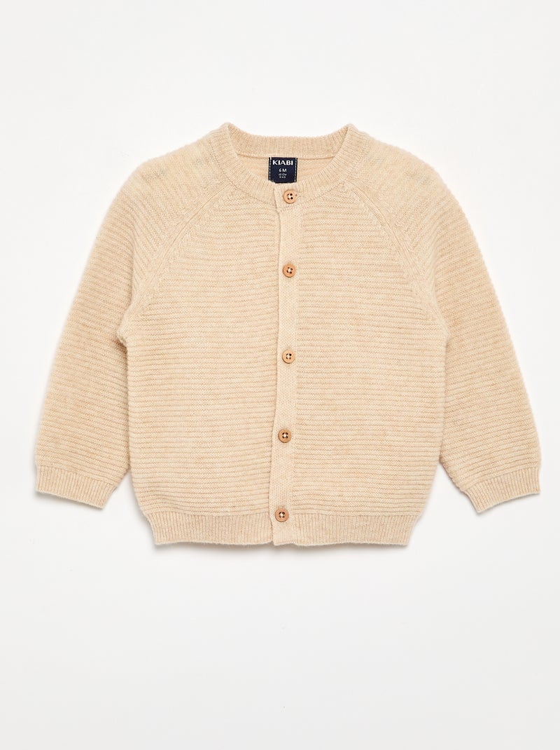 Ensemble 4 pièces en laine et cachemire - premium Beige - Kiabi