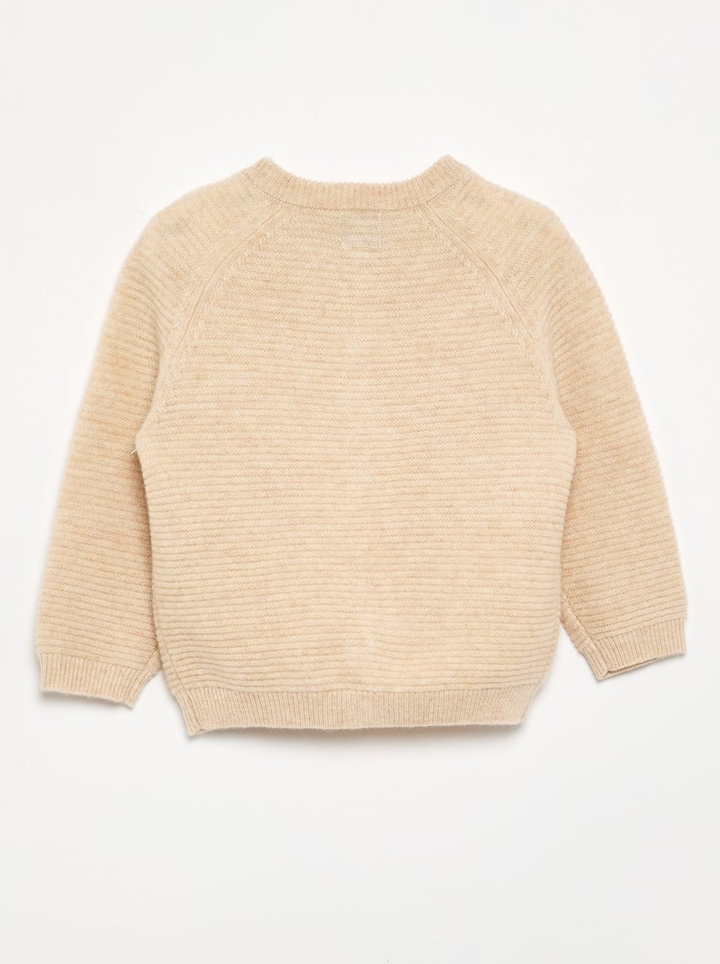 Ensemble 4 pièces en laine et cachemire - premium Beige - Kiabi